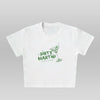 DIRTY MARTINI - BABY TEE/CROP TOP - WHITE